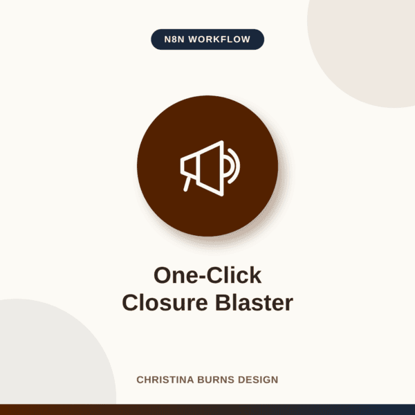 One-Click Closure Blaster
